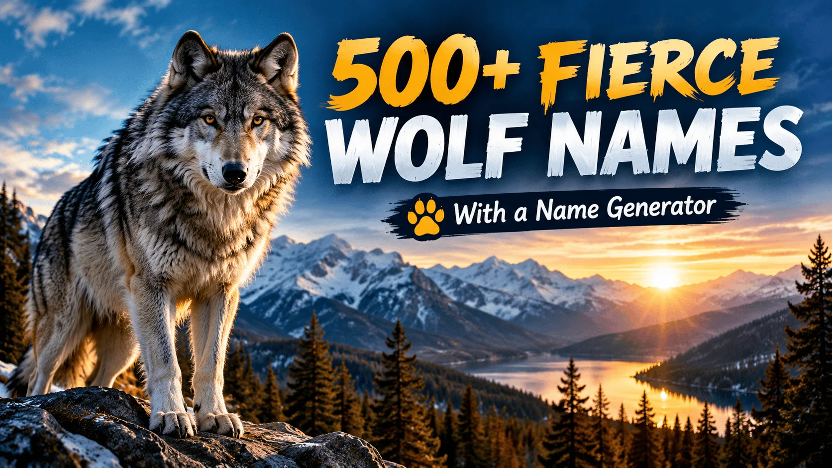 Fierce Wolf Names With a Name Generator